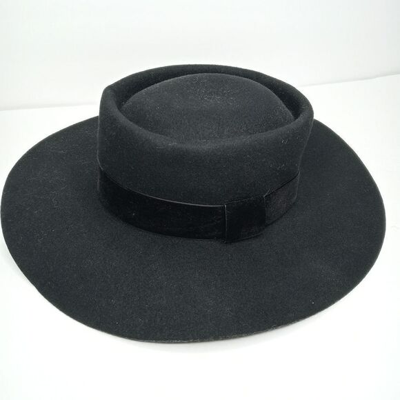 Zertrue black fedora hat size medium